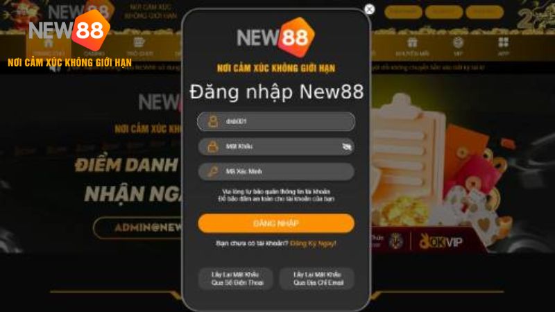 Đăng nhập NEW88